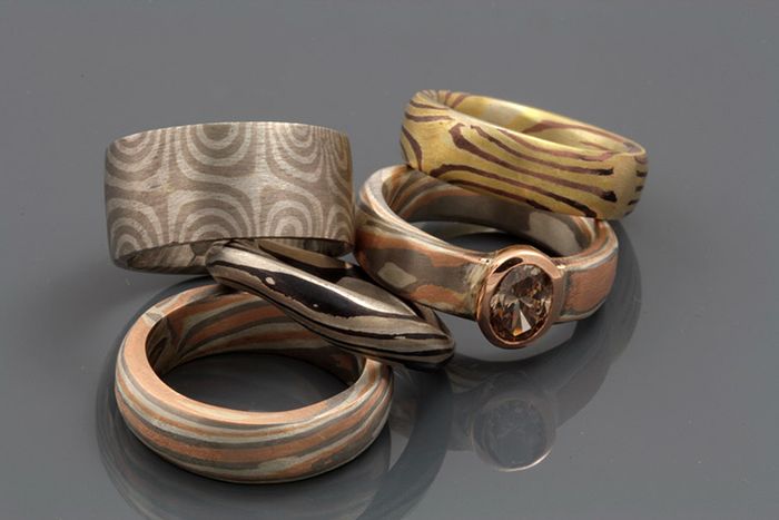 Mokume Gane ring group: a group of Mokume Gane rings